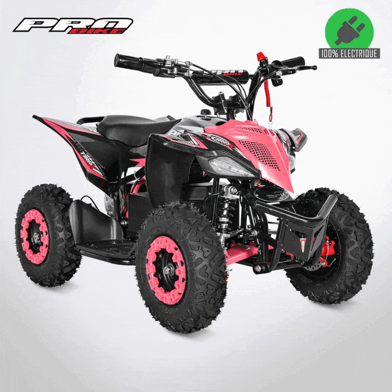 Quad électrique Tirax Probike Rose-Noir